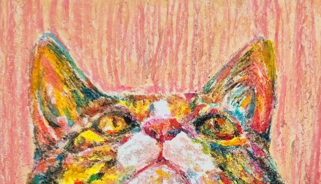 작가의 감성 회화 작품 - 고양이